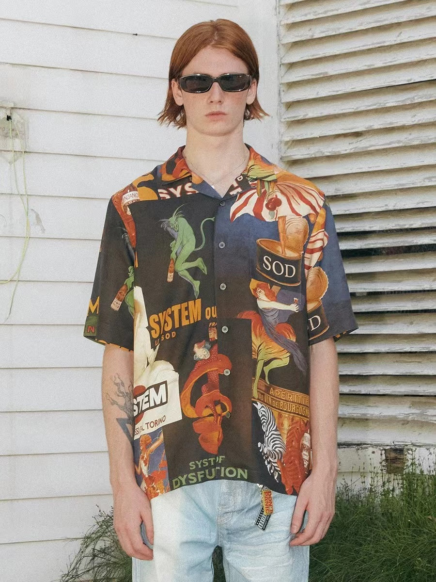 SOD VERMOUTH OVERSIZED HAWAIIAN SHIRT